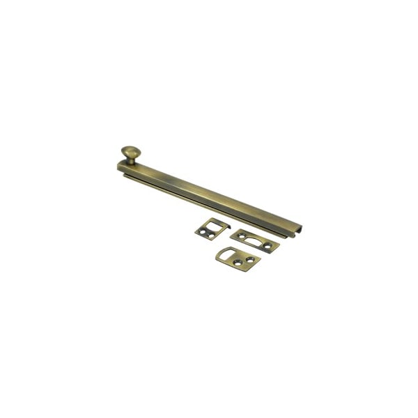 Concealed Screw Surface Bolt Window Latch Antique Brass, 10PK